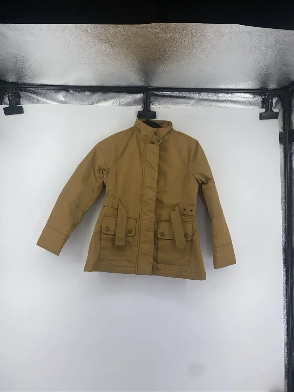 Land End Kids Coat Size 7-8y Belted NWOT